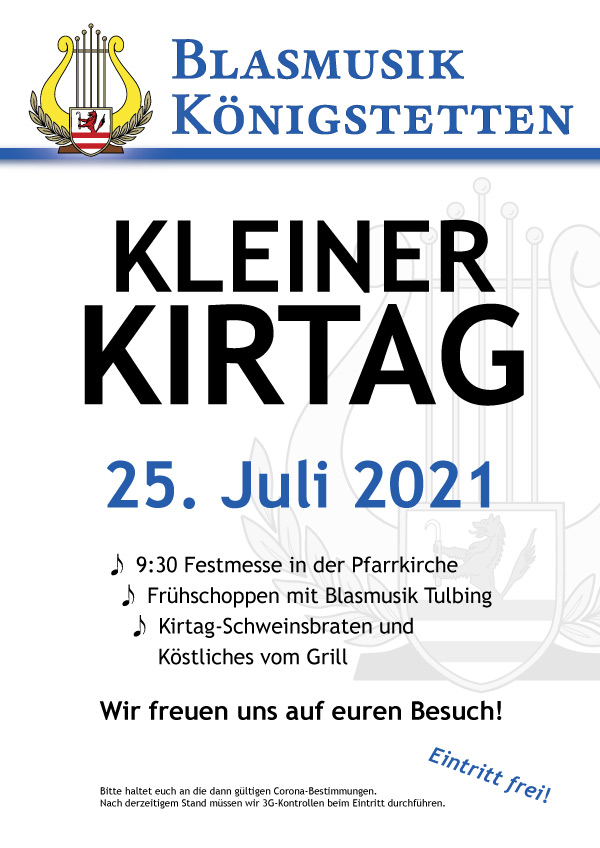 Kleiner Kirtag: 25. Juli 2021